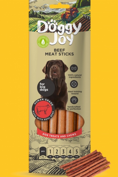 BEEF MEAT STICKS (For medium and large breeds) 90g